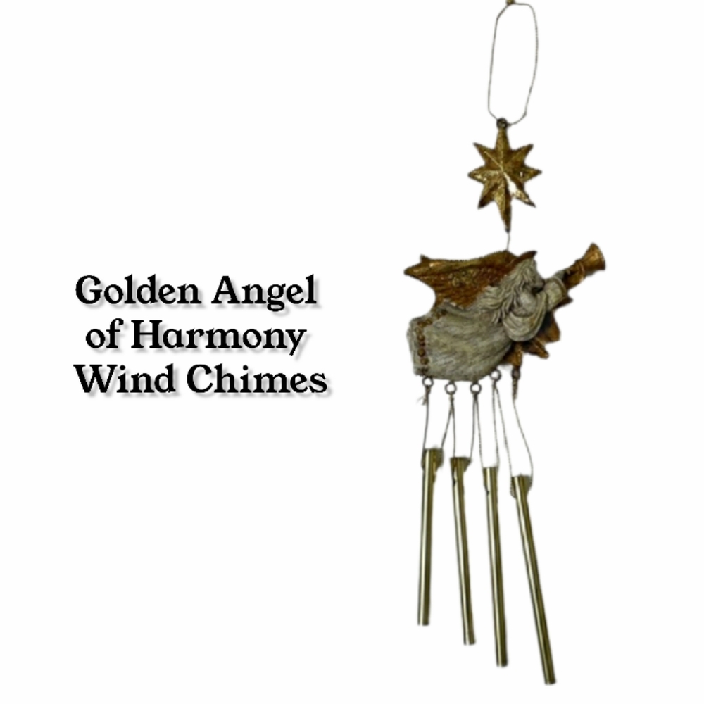 Angel Wind Chimes of Harmony Indoor / Outdoor Garden Patio Christmas Decorations